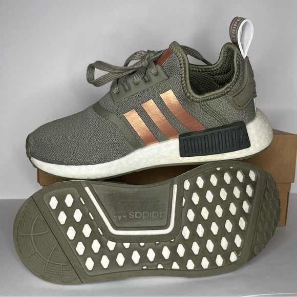 SOLD- Womens adidas NMD R1 Athletic Shoe - Legacy Green / Copper - Picture 9 of 12